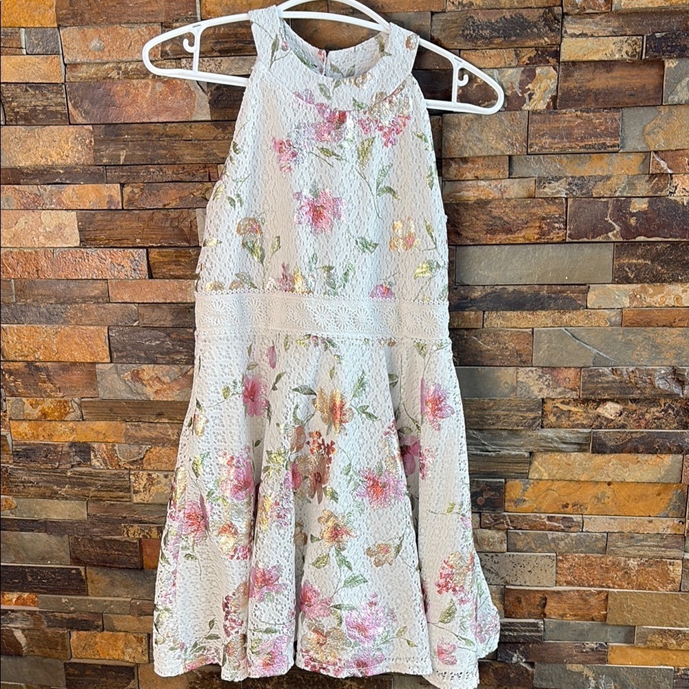 Floral Lace Kids Dress